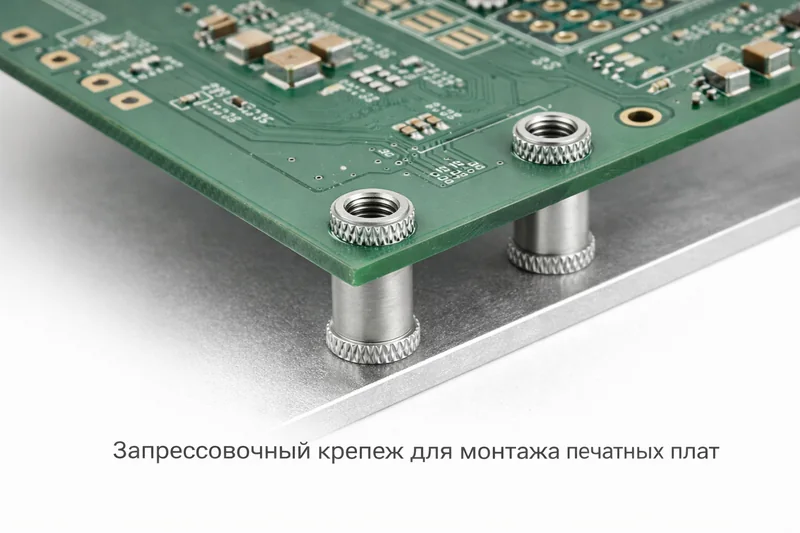 Запрессовочный крепеж для монтажа печатных плат